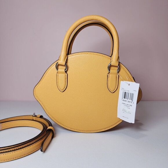 NWT Coach CR251 Lemon Crossbody Bag Honeycomb - Picture 3 of 7